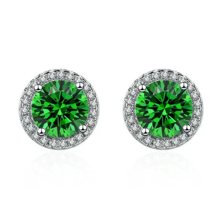 Earrings made of Emeralds and Diamonds