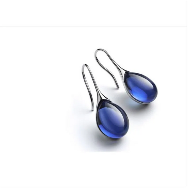 Earrings with Embedded Opal