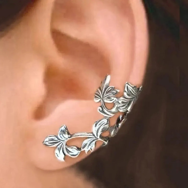 Retro Flower Clip Earrings