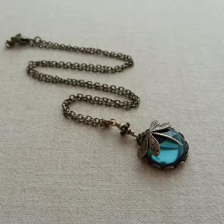Retro Dragonfly Necklace