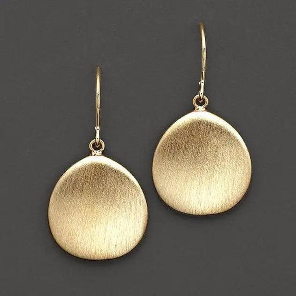 Retro Earrings in Gold-Coloured Stainless Steel
