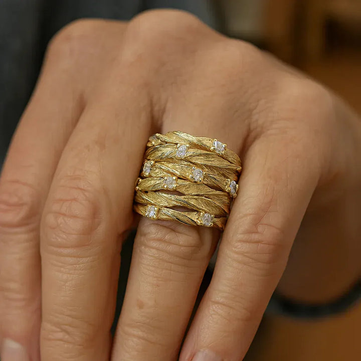 Retro White Gold Ring