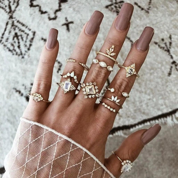 Ring Set with 8 to 12 Rings