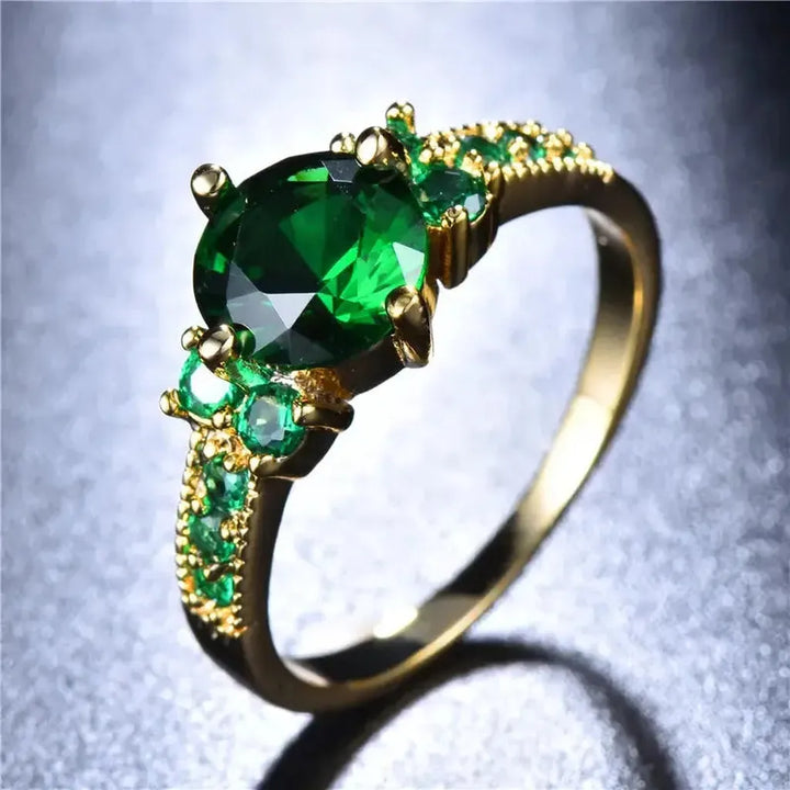 Gold and Emerald Ring