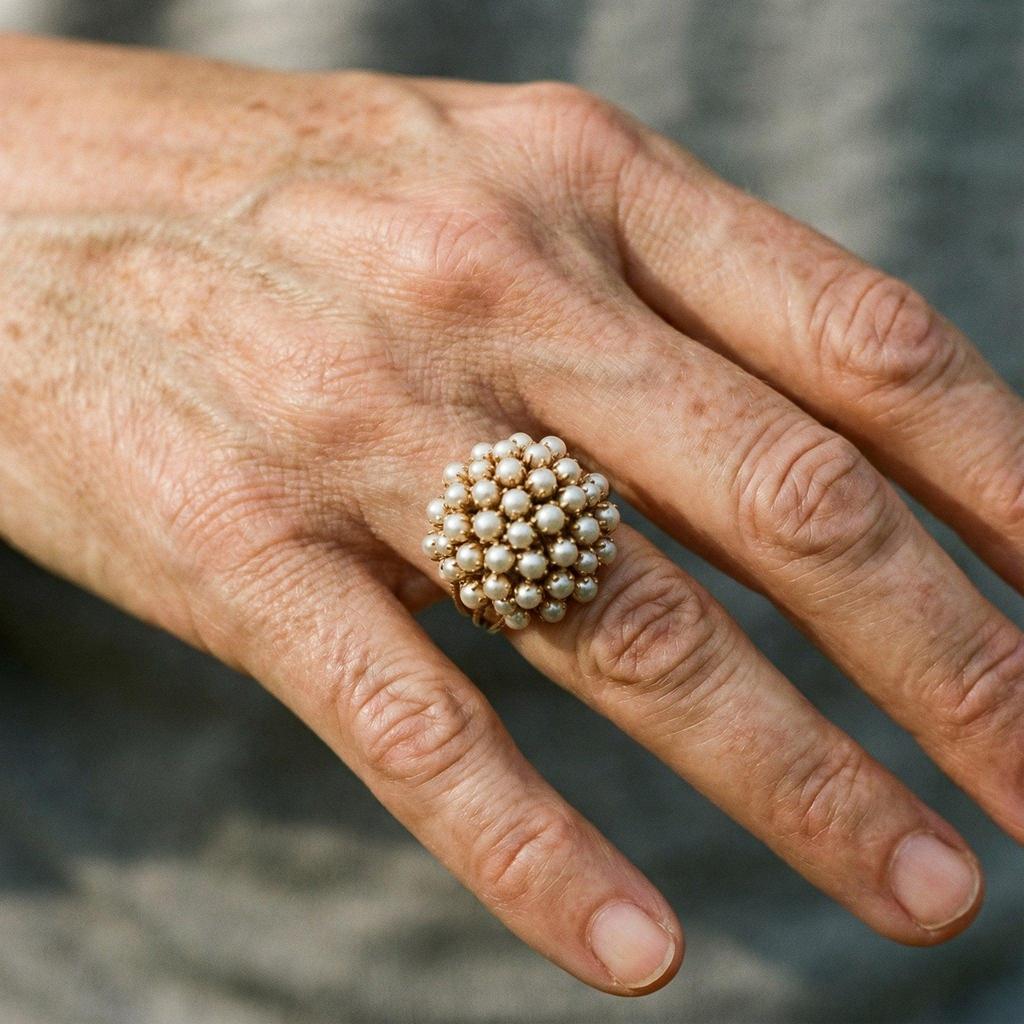 Ring with Pearl Accents