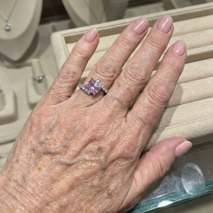 Rose Sapphire Ring | Rose Gold