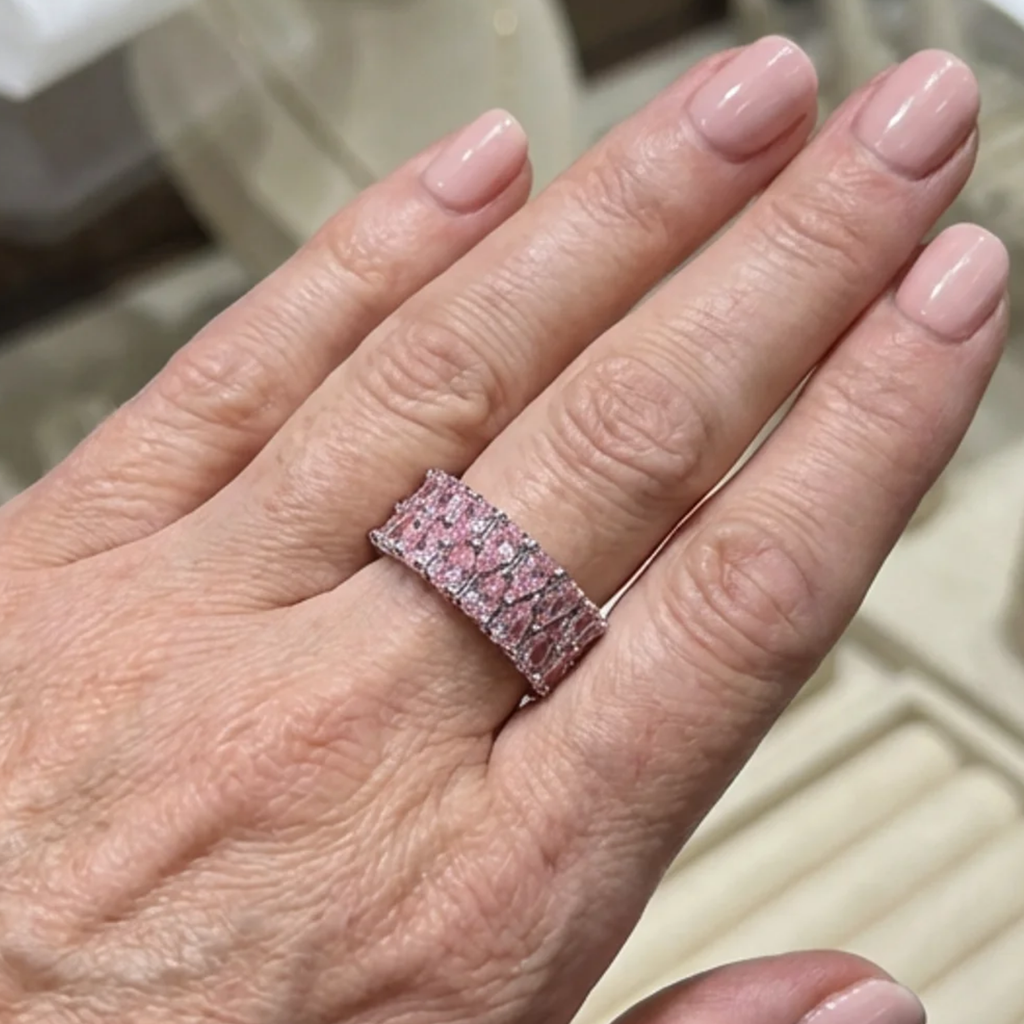Eternity Ring in Rosé Cascade | White Gold