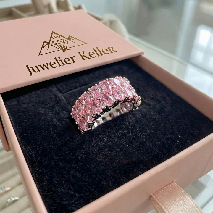 Eternity Ring in Rosé Cascade | White Gold