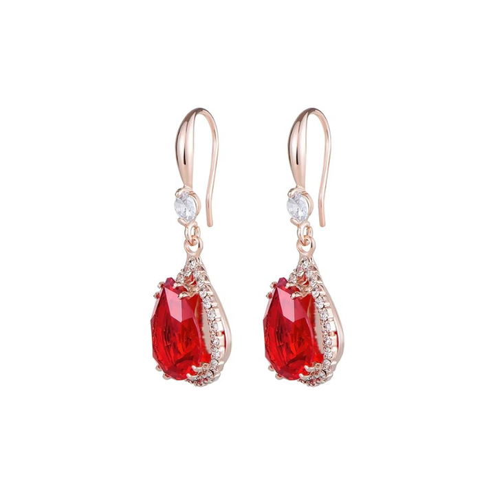 Ruby Drop Earrings