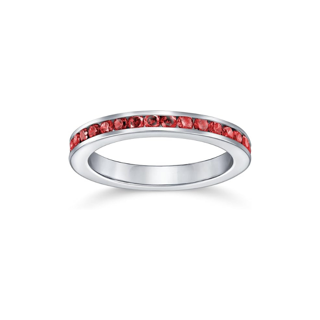 Ruby Ring of the Eternal Series in White Gold