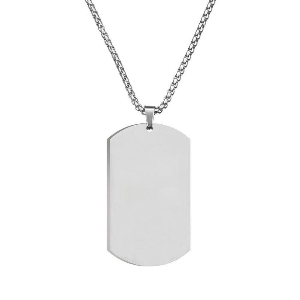 Simple Necklace with Tag Pendant