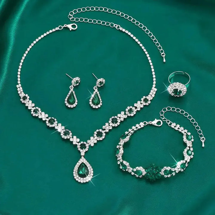 Jewellery Set Adriana Lysandra | White Gold