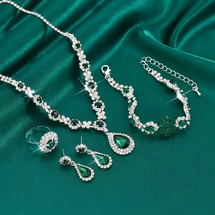 Jewellery Set Adriana Lysandra | White Gold