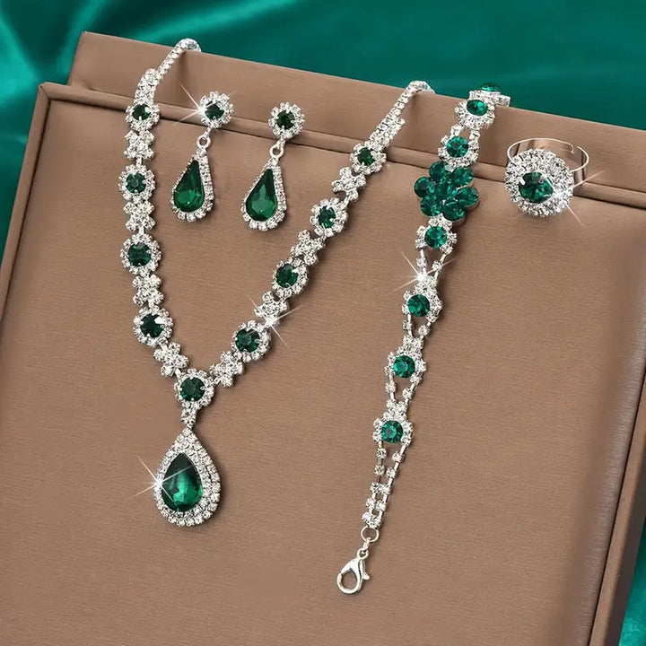 Jewellery Set Adriana Lysandra | White Gold