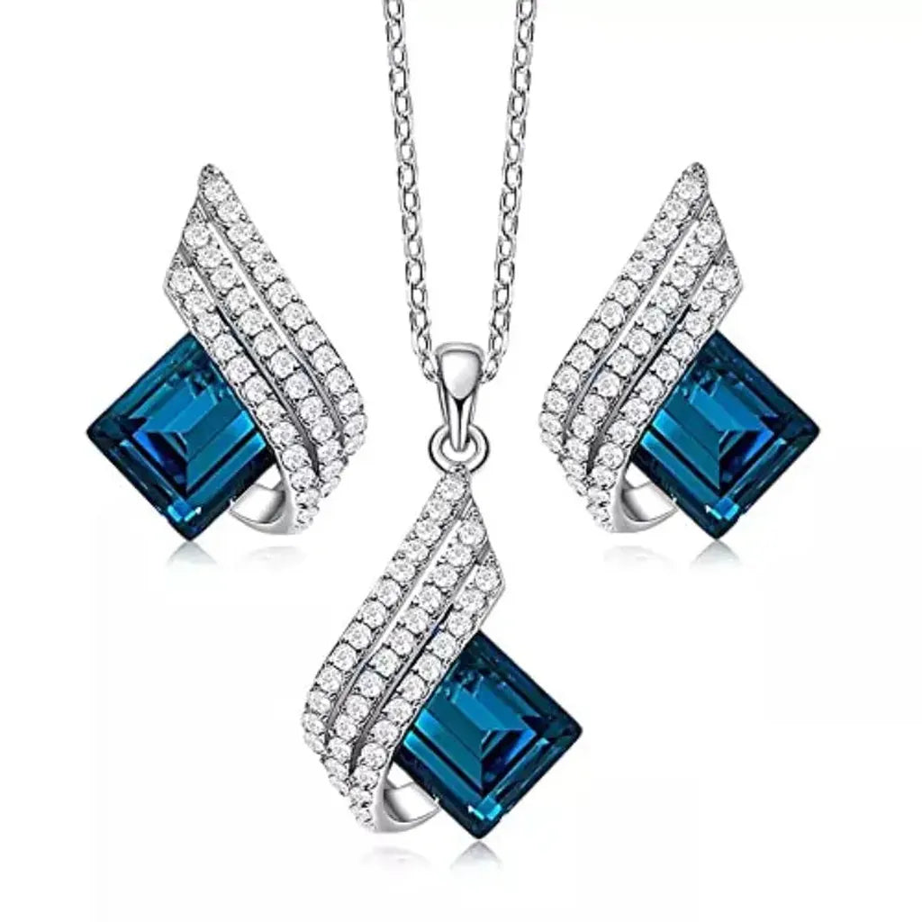 Jewellery Set Vienna in White Gold