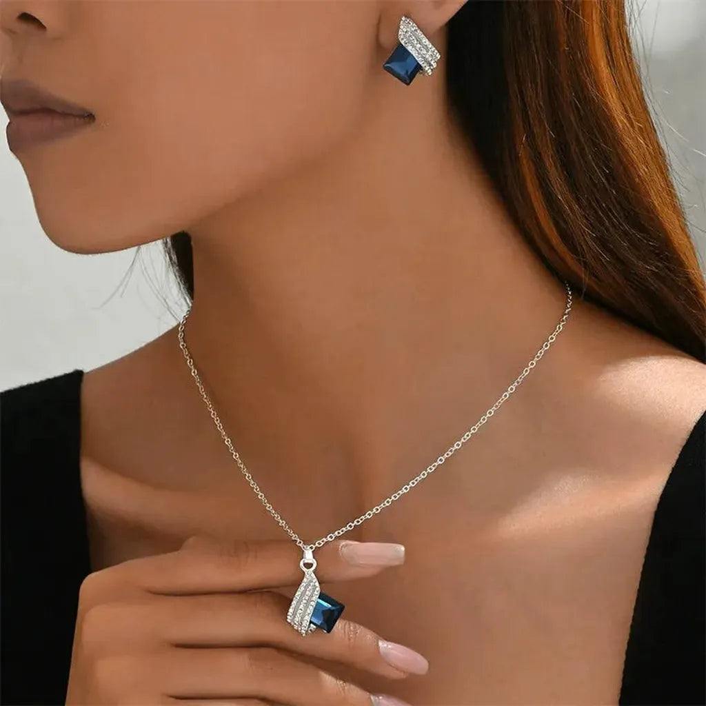 Jewellery Set Vienna in White Gold