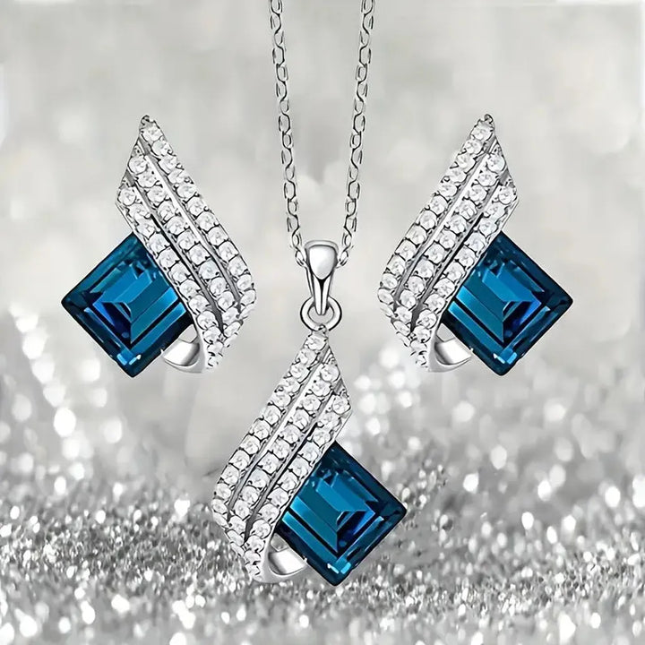 Jewellery Set Vienna in White Gold