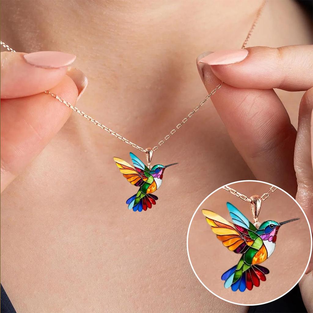 Beautiful necklace with swallow and earrings as a gift, limited time offer