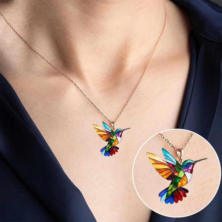 Beautiful necklace with swallow and earrings as a gift, limited time offer