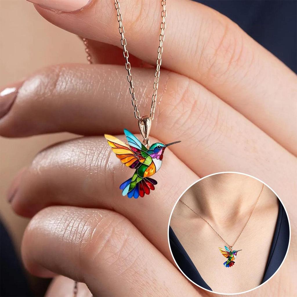 Beautiful necklace with swallow and earrings as a gift, limited time offer