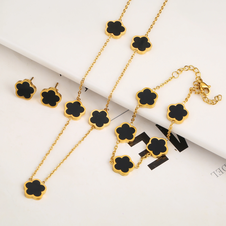 Tree-shaped jewellery set