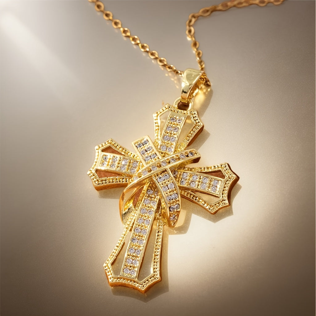 Star Cross Pendant | Gold