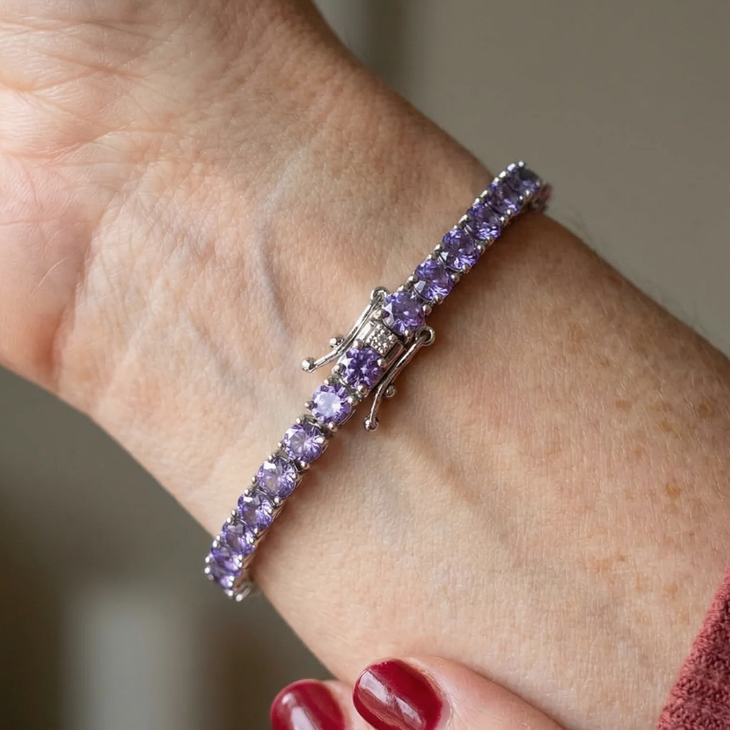 Amethyst Tennis Bracelet