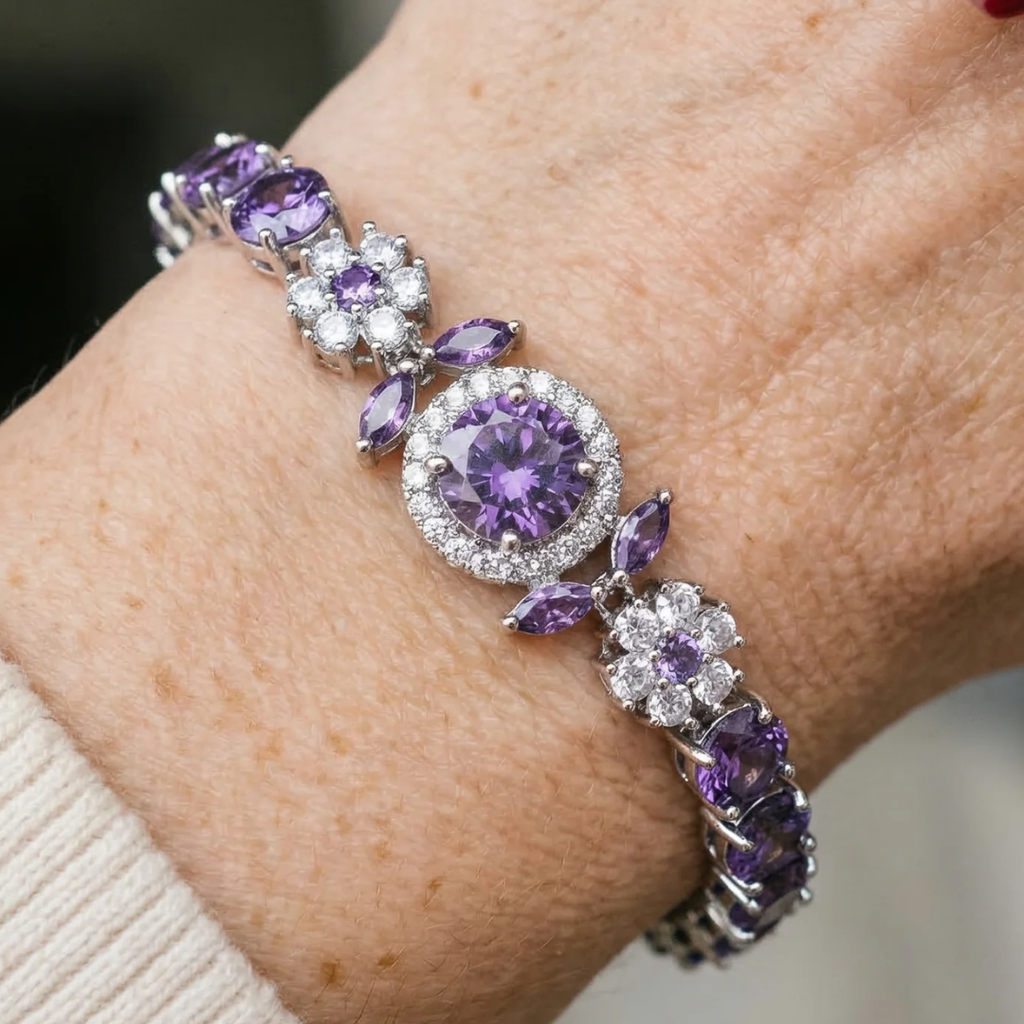 Velmira Krone Tennis Bracelet | White Gold