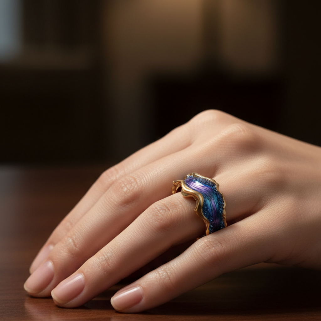 Vintage-Goldring Ozean