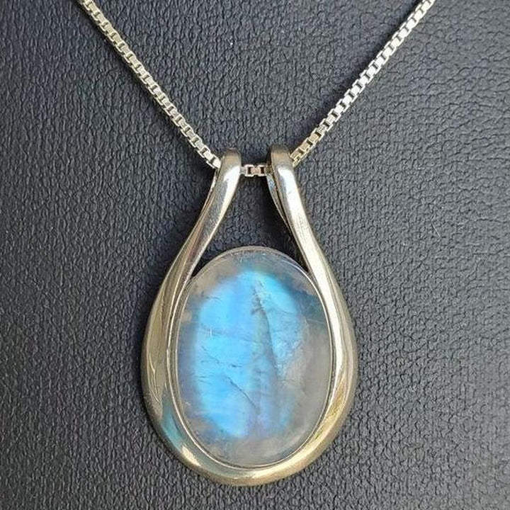 Vintage Necklace made of White Opal