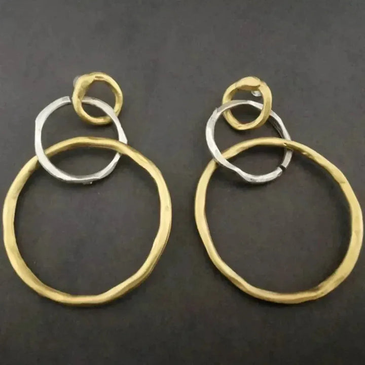 Vintage Earrings in Gold and White Gold