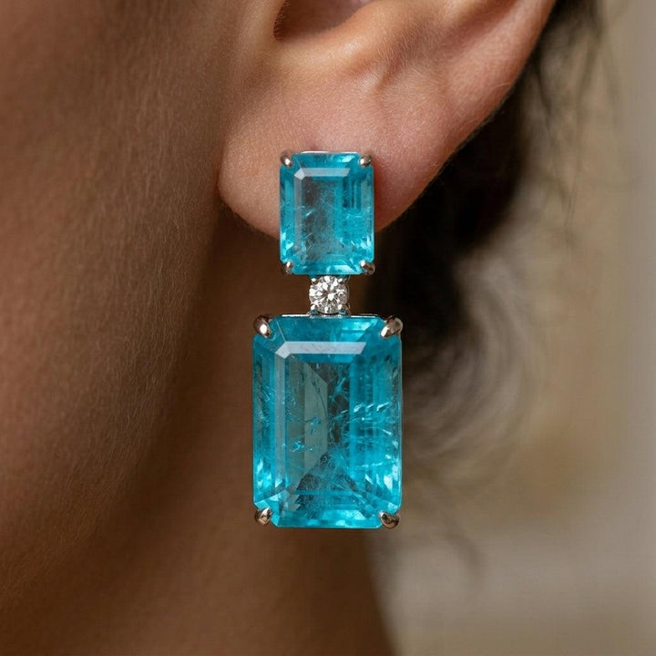 Vintage Earrings with Turquoise