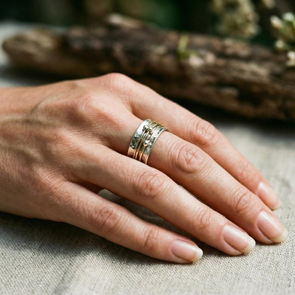 Vintage Ring in Gold and White Gold
