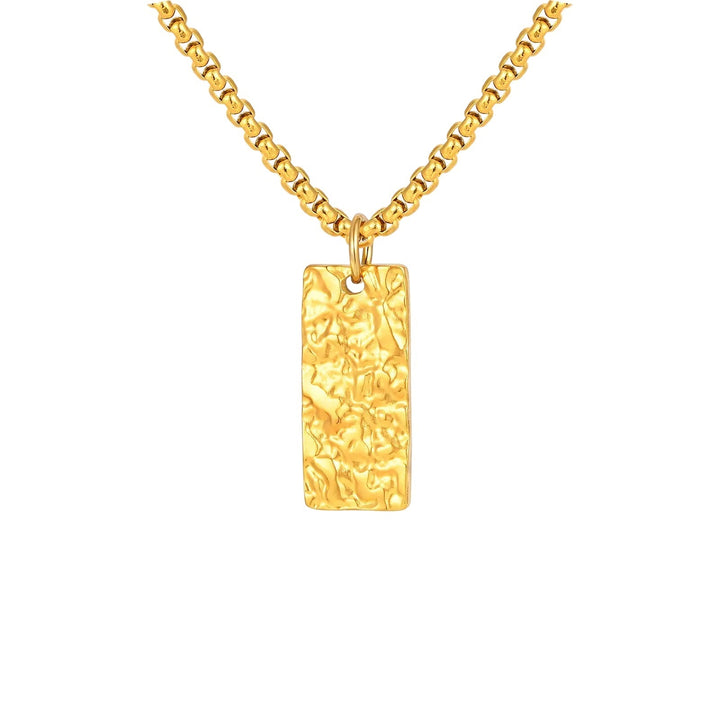 Ziven Necklace with Hammered Bar
