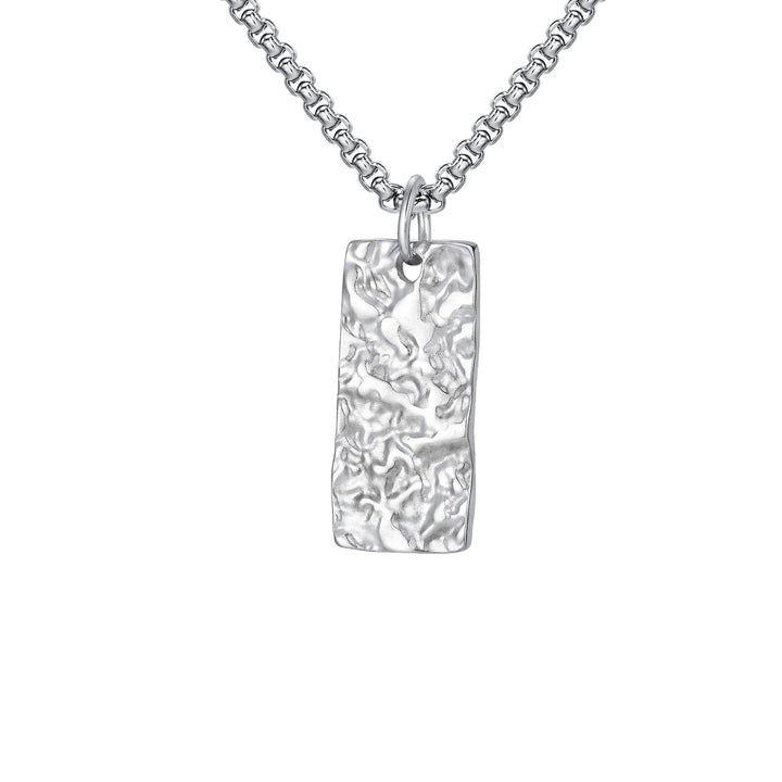 Ziven Necklace with Hammered Bar