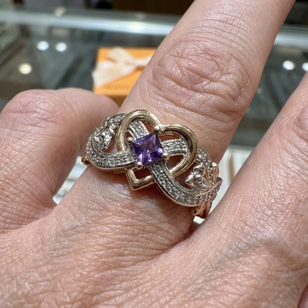 Two-Tone Ring in Mixed Gold