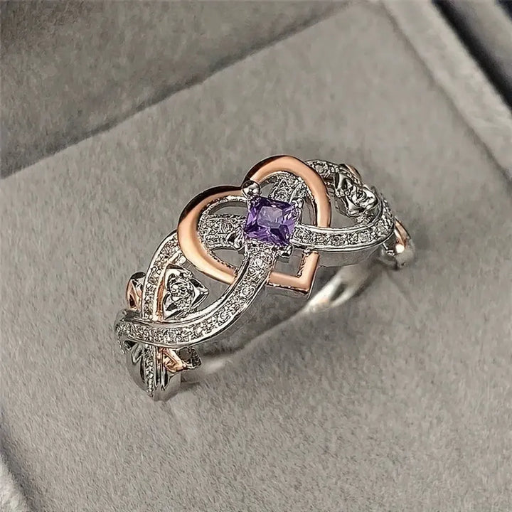 Two-Tone Ring in Mixed Gold