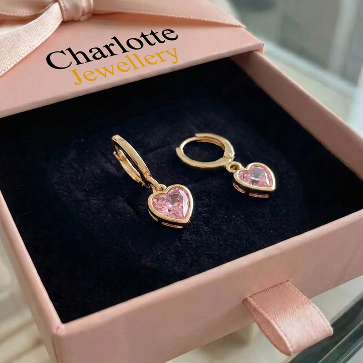 Cupid Charm Earrings | Rose Gold