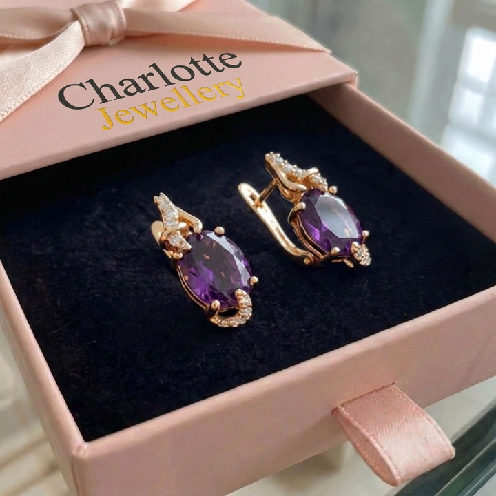 Zephira Crownlight Earrings | Rose Gold