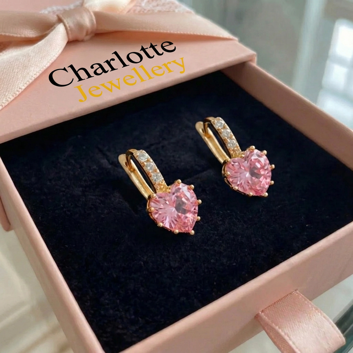 Cupid Glow Huggie Earrings | White Gold
