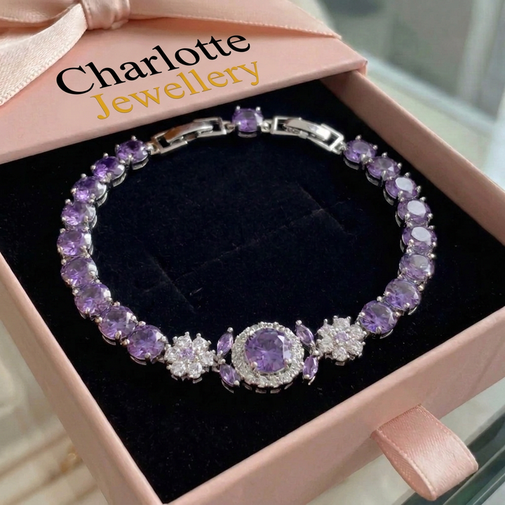 Velmira Krone Tennis Bracelet | White Gold