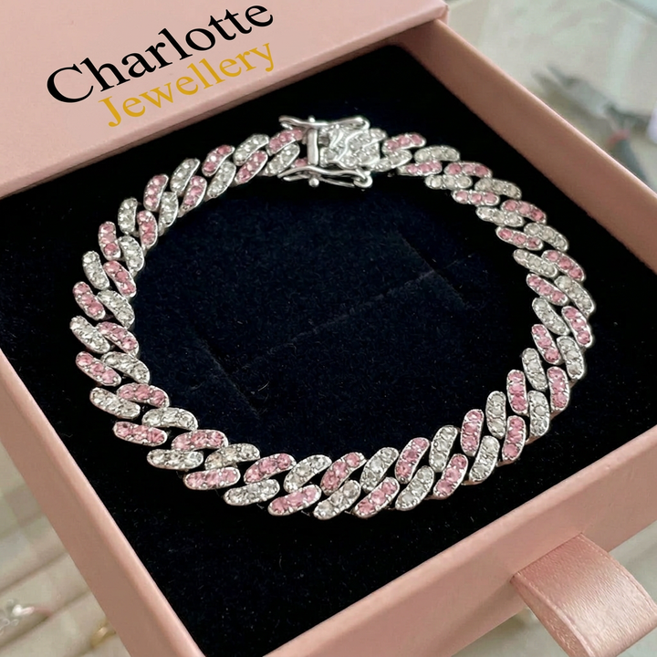 Arctic Rosé Cuban Bracelet