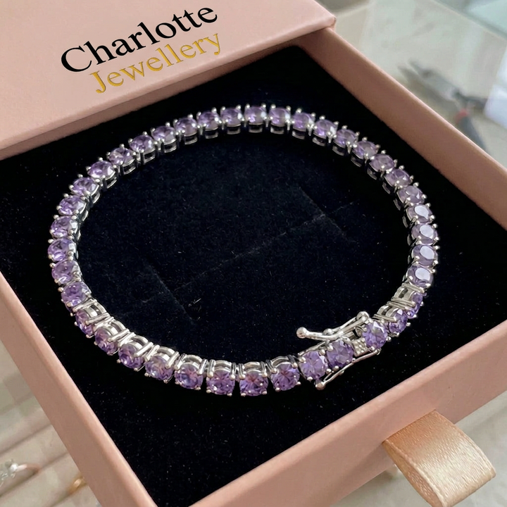 Amethyst Tennis Bracelet