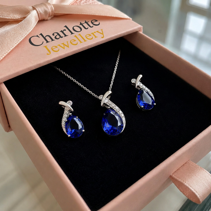 Classic Mermaid Elegance Jewellery Set | White Gold