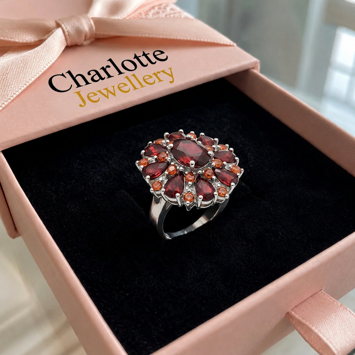Scarlet Flower Ring | Gold