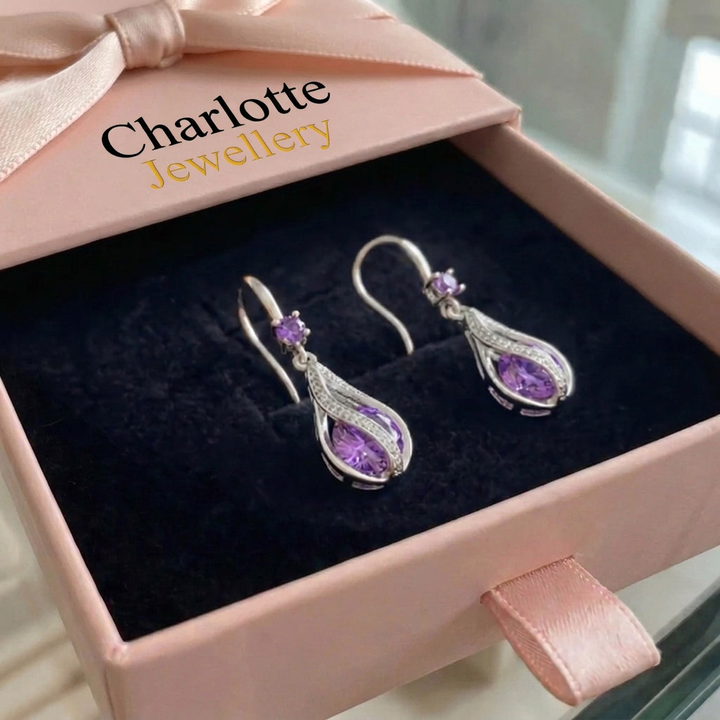 Calithra Lumen Twist Earrings | White Gold