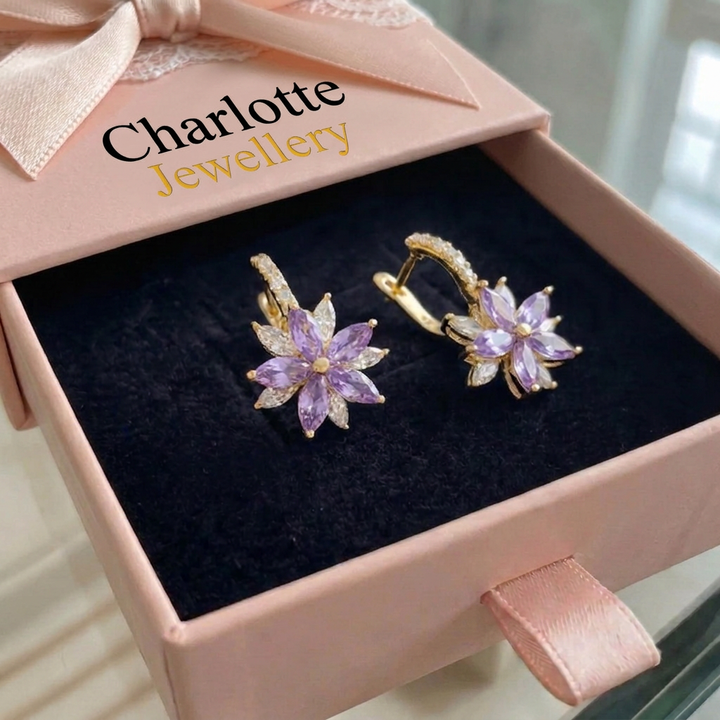 Amethelis Flora Earrings | Gold